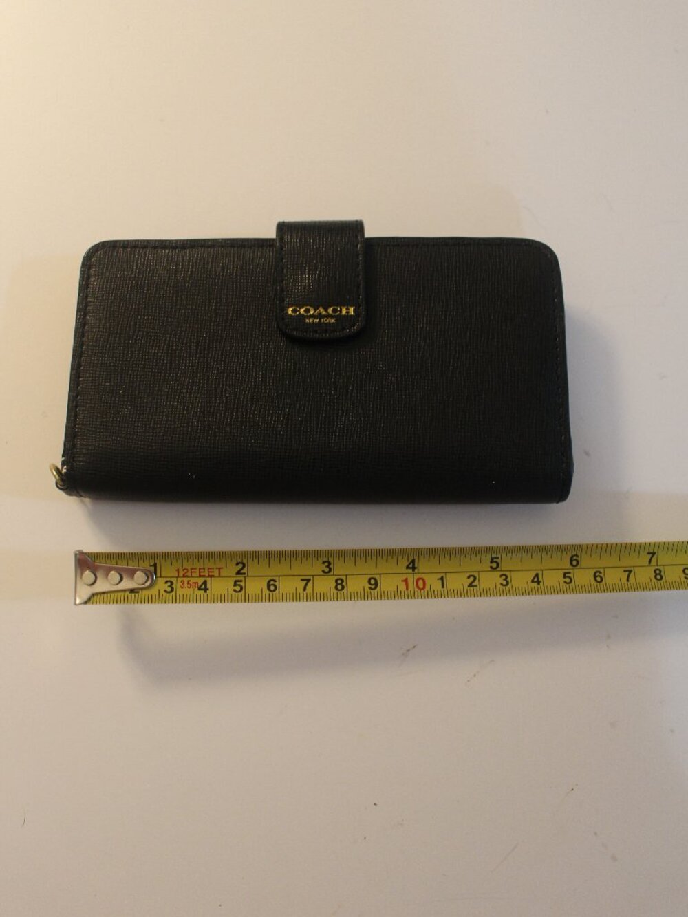 Coach Black Textured Wallet